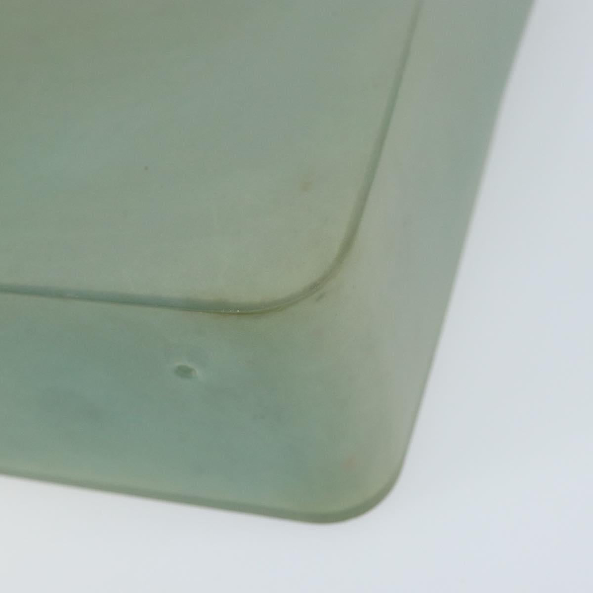 CHANEL Tote Bag Rubber Green CC Auth LNZ300
