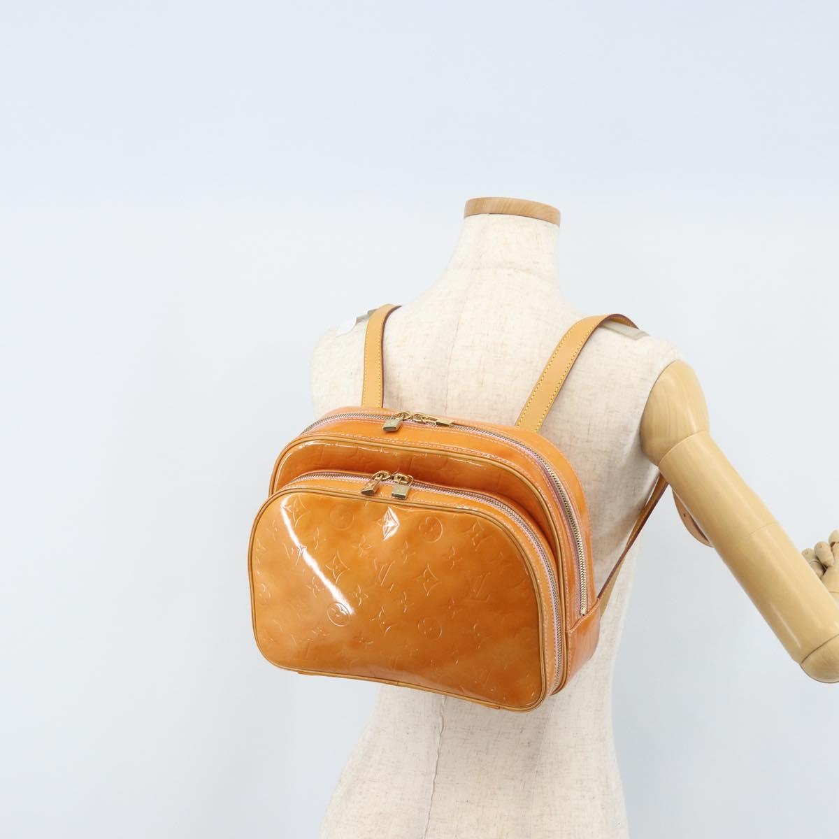 LOUIS VUITTON Monogram Vernis Marley Backpack Pink M91039 LV Auth LNZ301