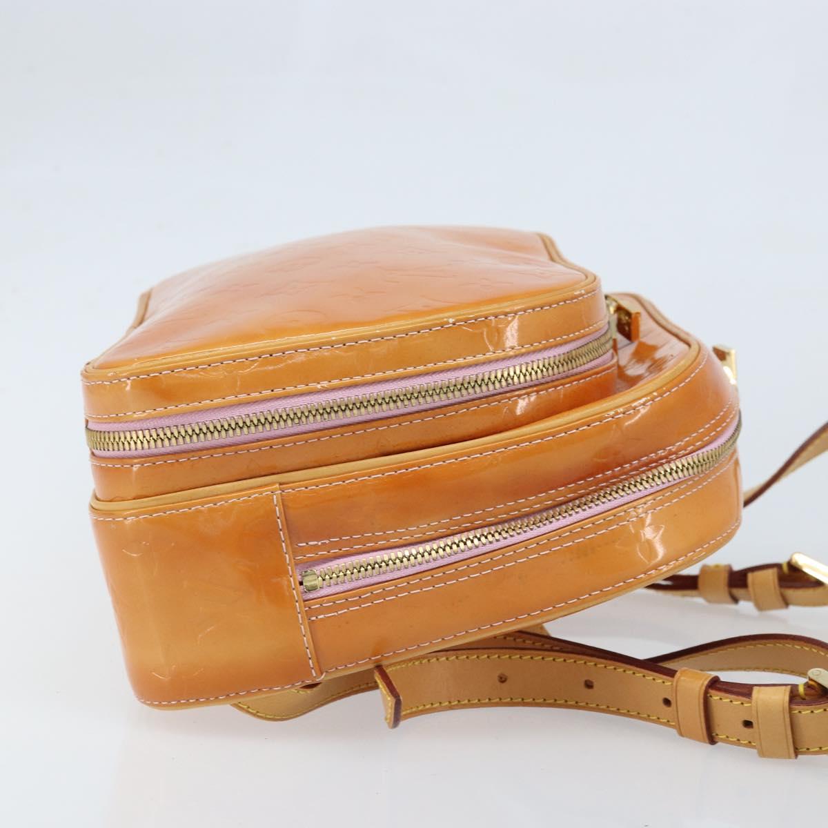 LOUIS VUITTON Monogram Vernis Marley Backpack Pink M91039 LV Auth LNZ301