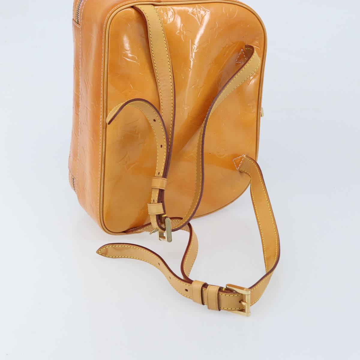 LOUIS VUITTON Monogram Vernis Marley Backpack Pink M91039 LV Auth LNZ301