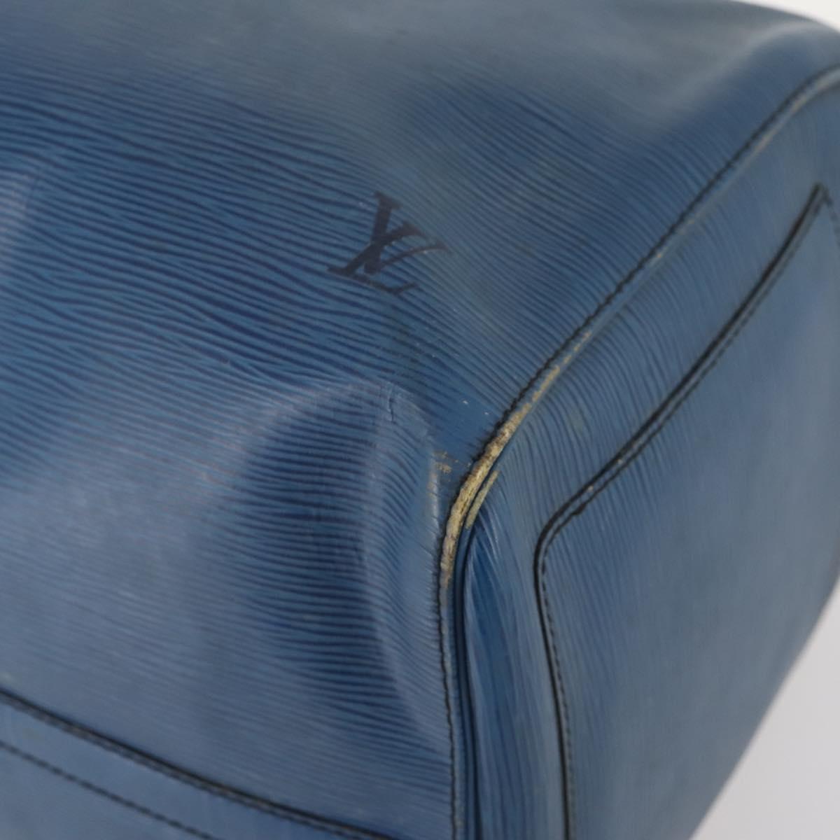 LOUIS VUITTON Epi Keepall 50 Boston Bag Blue M42965 LV Auth LNZ303