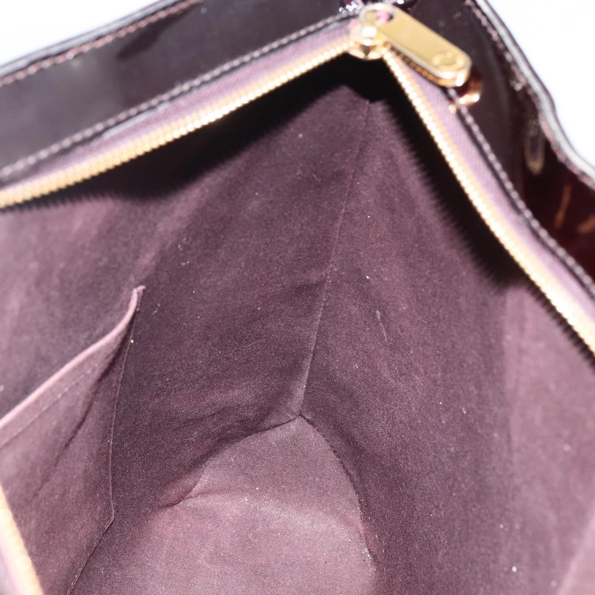 LOUIS VUITTON Monogram Vernis Brentwood Tote Bag Amarante M91994 LV Auth LNZ305