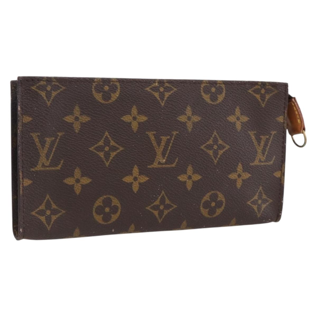LOUIS VUITTON Monogram Bucket GM Accessory Pouch LV Auth LNZ313