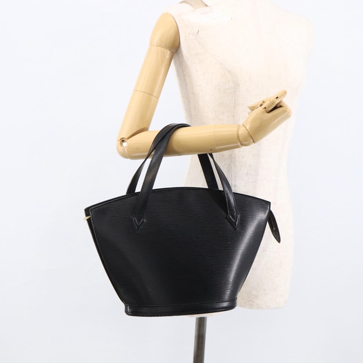 LOUIS VUITTON Epi Saint Jacques Hand Bag Black M52272 LV Auth LNZ321