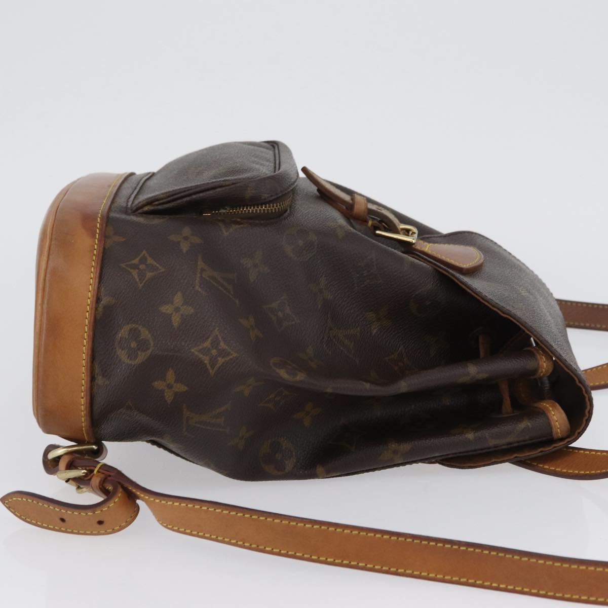 LOUIS VUITTON Monogram Montsouris MM Backpack M51136 LV Auth LNZ322