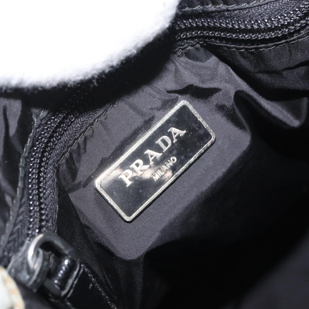 PRADA Backpack Nylon Light Blue Silver Auth LNZ330