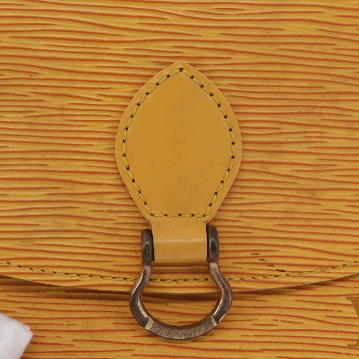 LOUIS VUITTON Epi Saint Cloud PM Shoulder Bag Yellow M52219 LV Auth LNZ331