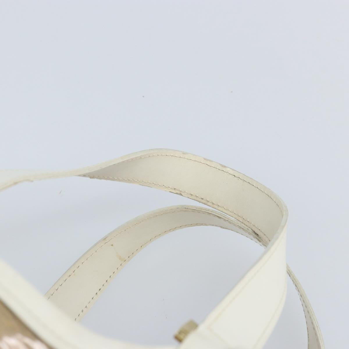 LOUIS VUITTON Epi Plage Lagoon Bay Tote Bag White Clear M92151 LV Auth LNZ349