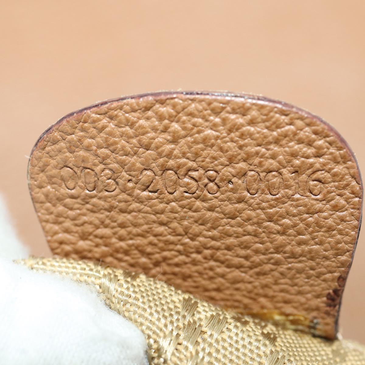 GUCCI Bamboo Backpack Suede Brown Gold 003 2058 0016 Auth LNZ352