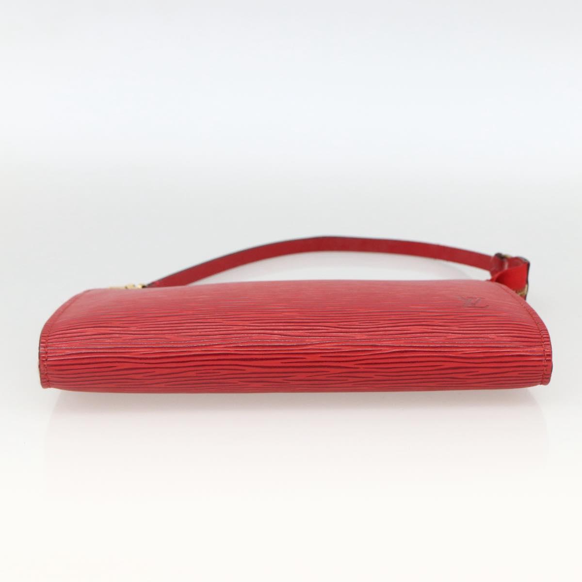 LOUIS VUITTON Epi Pochette Accessoires Pouch Red M52947 LV Auth LNZ360