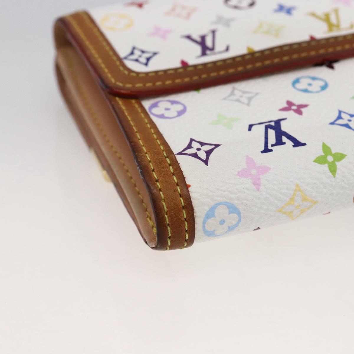 LOUIS VUITTON Multicolor Porte Monnaie Billets Cartes Credit M92983 Auth LNZ364