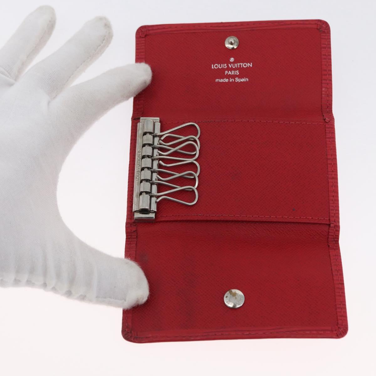 LOUIS VUITTON Epi Wallet 3 Set Red Blue LV Auth LNZ371