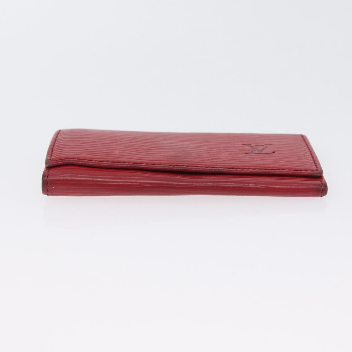 LOUIS VUITTON Epi Wallet 3 Set Red Blue LV Auth LNZ371