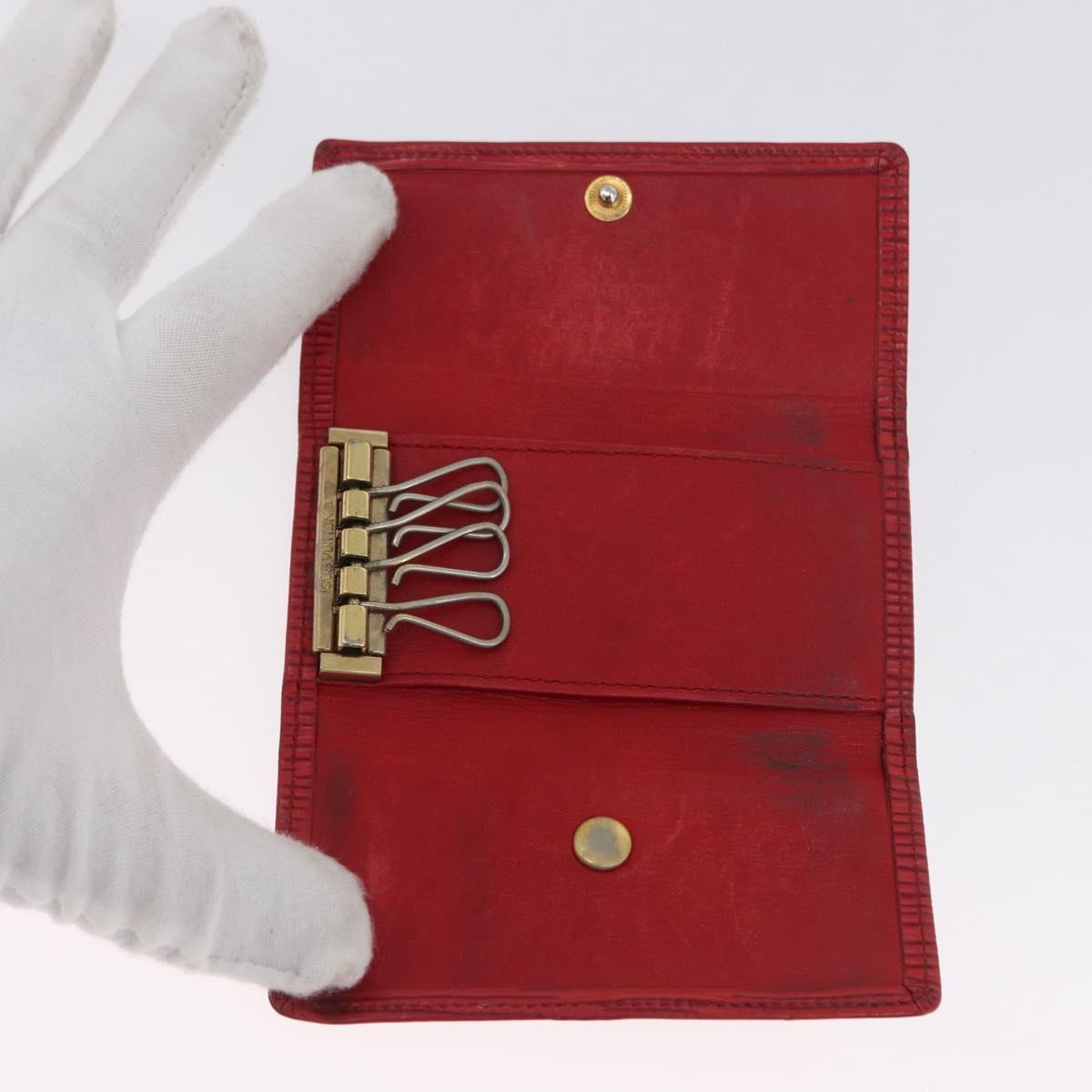LOUIS VUITTON Epi Wallet 3 Set Red Blue LV Auth LNZ371