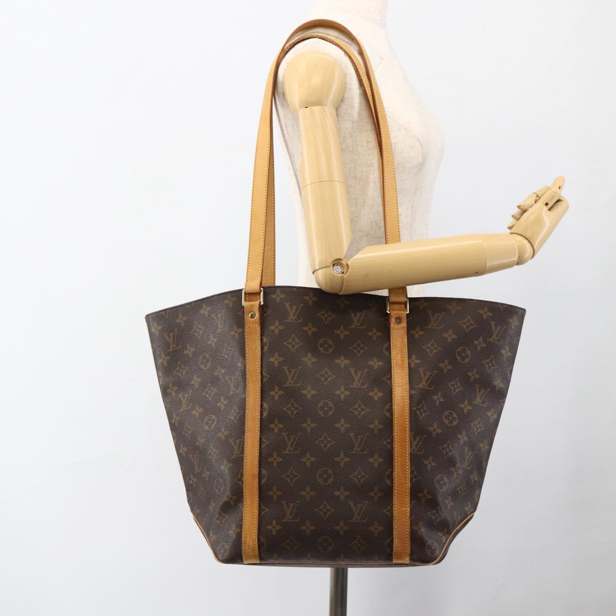 LOUIS VUITTON Monogram Sac Shopping Tote Bag M51108 LV Auth LNZ381