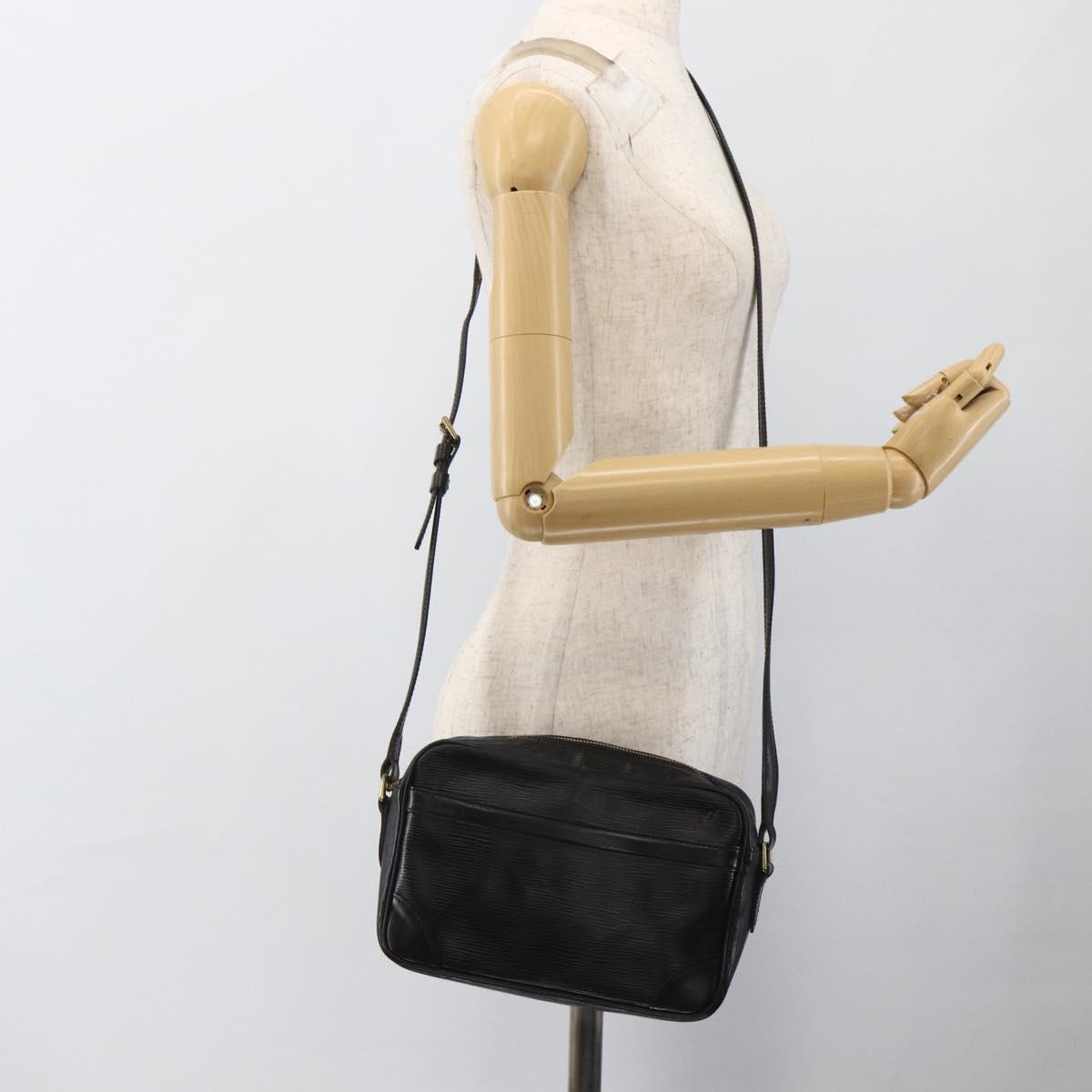 LOUIS VUITTON Epi Trocadero 23 Shoulder Bag Black M52302 LV Auth LNZ386