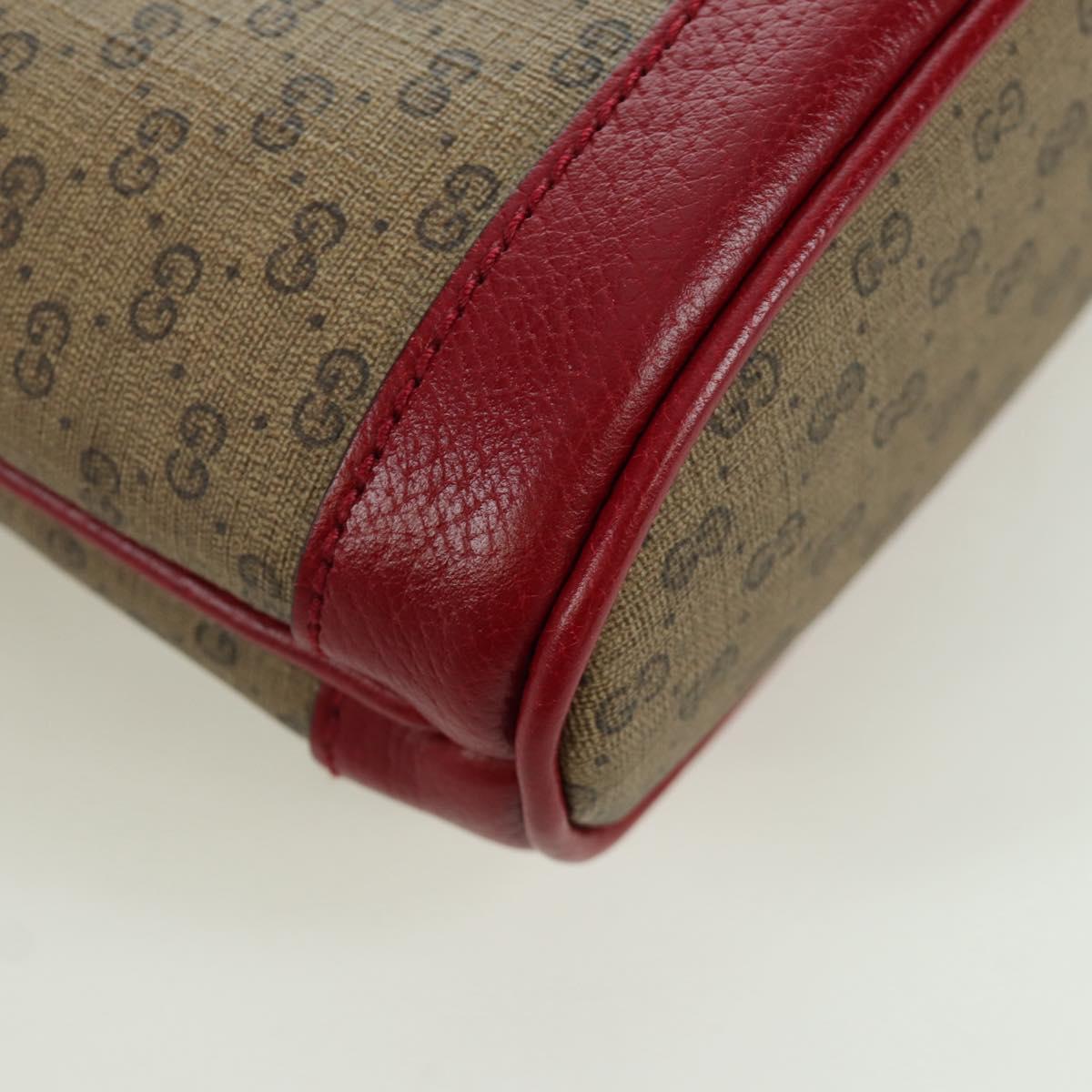 GUCCI GUCCI × Doraemon Micro GG Supreme Bag PVC Beige Gold 647801 Auth LNZ389SM
