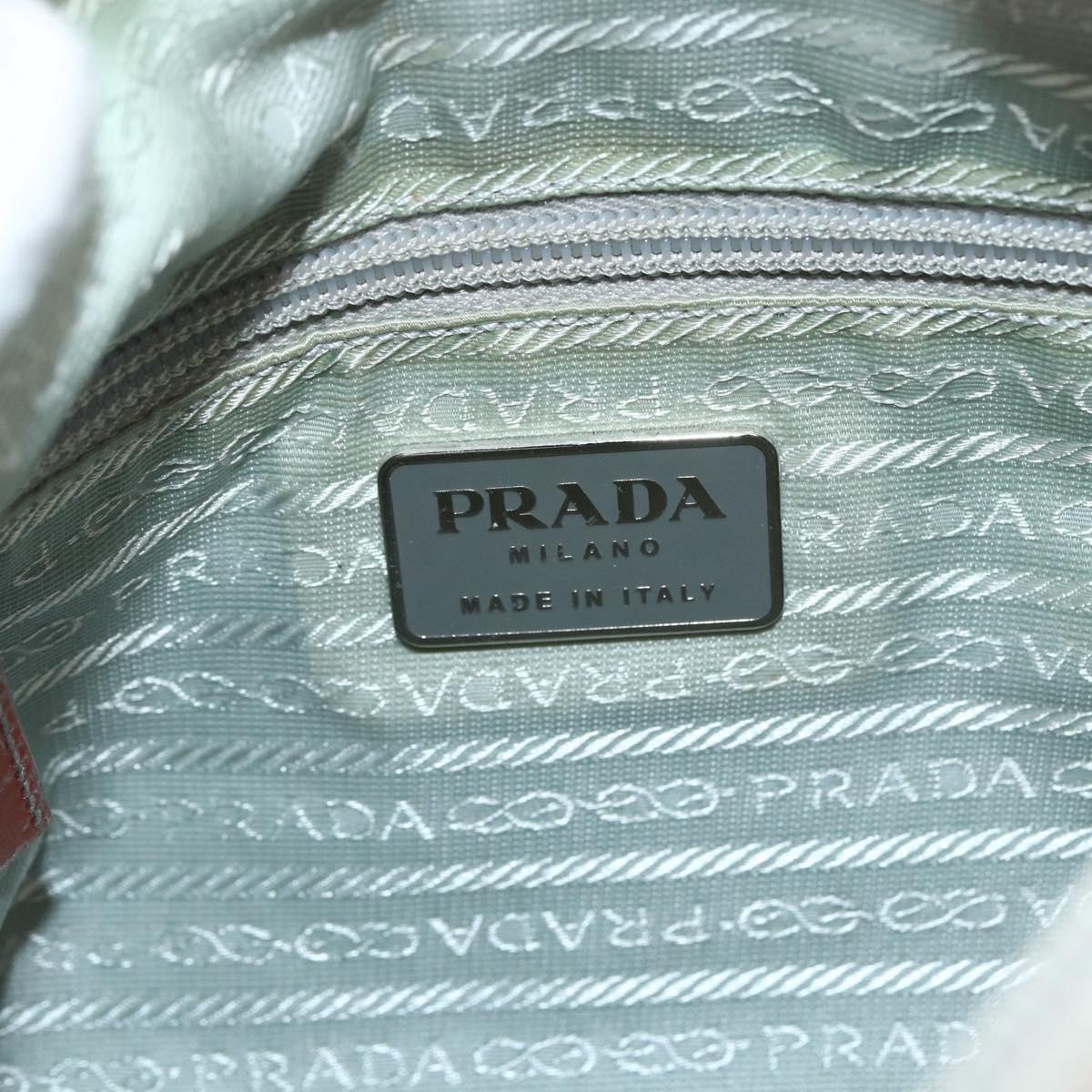 PRADA Shoulder Bag Nylon Pink Silver Auth LNZ394