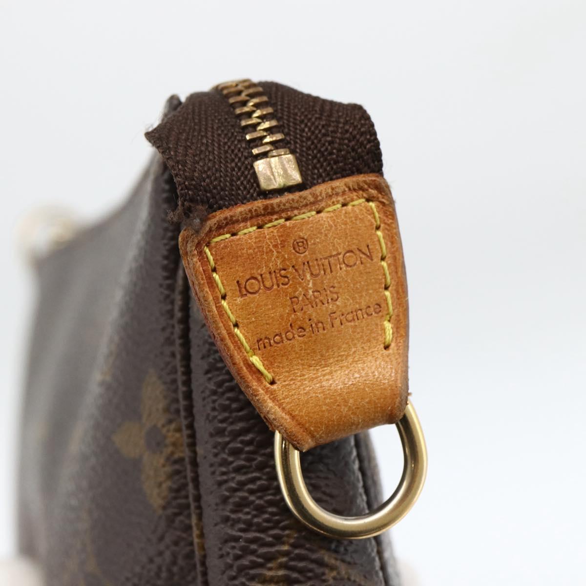 LOUIS VUITTON Monogram Pochette Accessoires Pouch M51980 LV Auth LNZ400