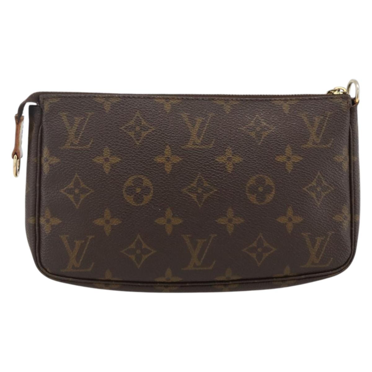 LOUIS VUITTON Monogram Pochette Accessoires Pouch M51980 LV Auth LNZ400