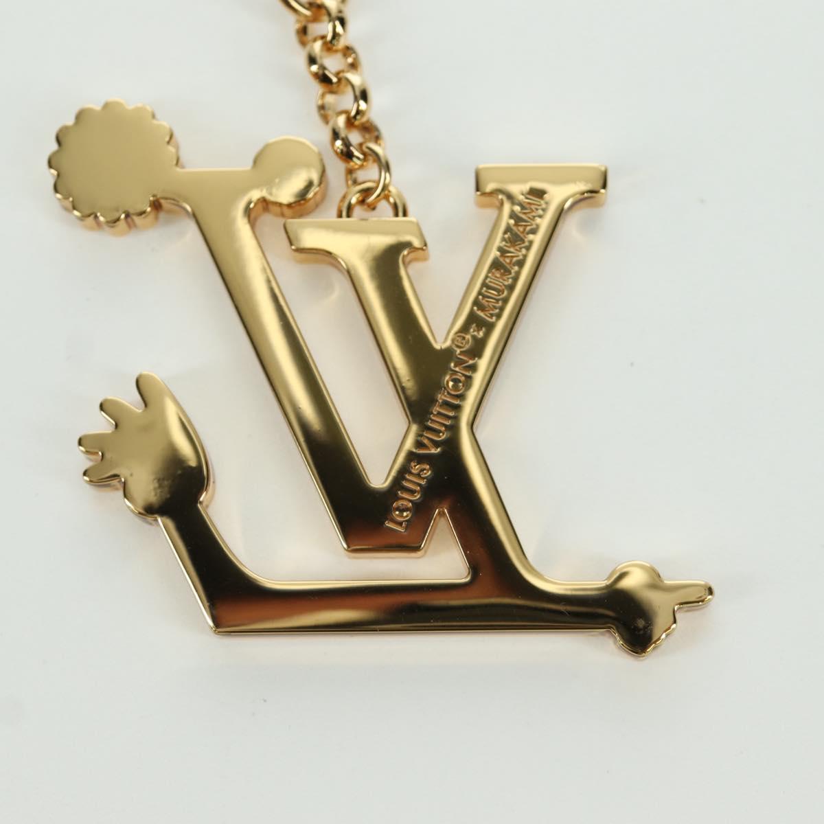 LOUIS VUITTON LV Iconic Superflat Charm metal Gold Tone M02468 LV Auth LNZ409SAM