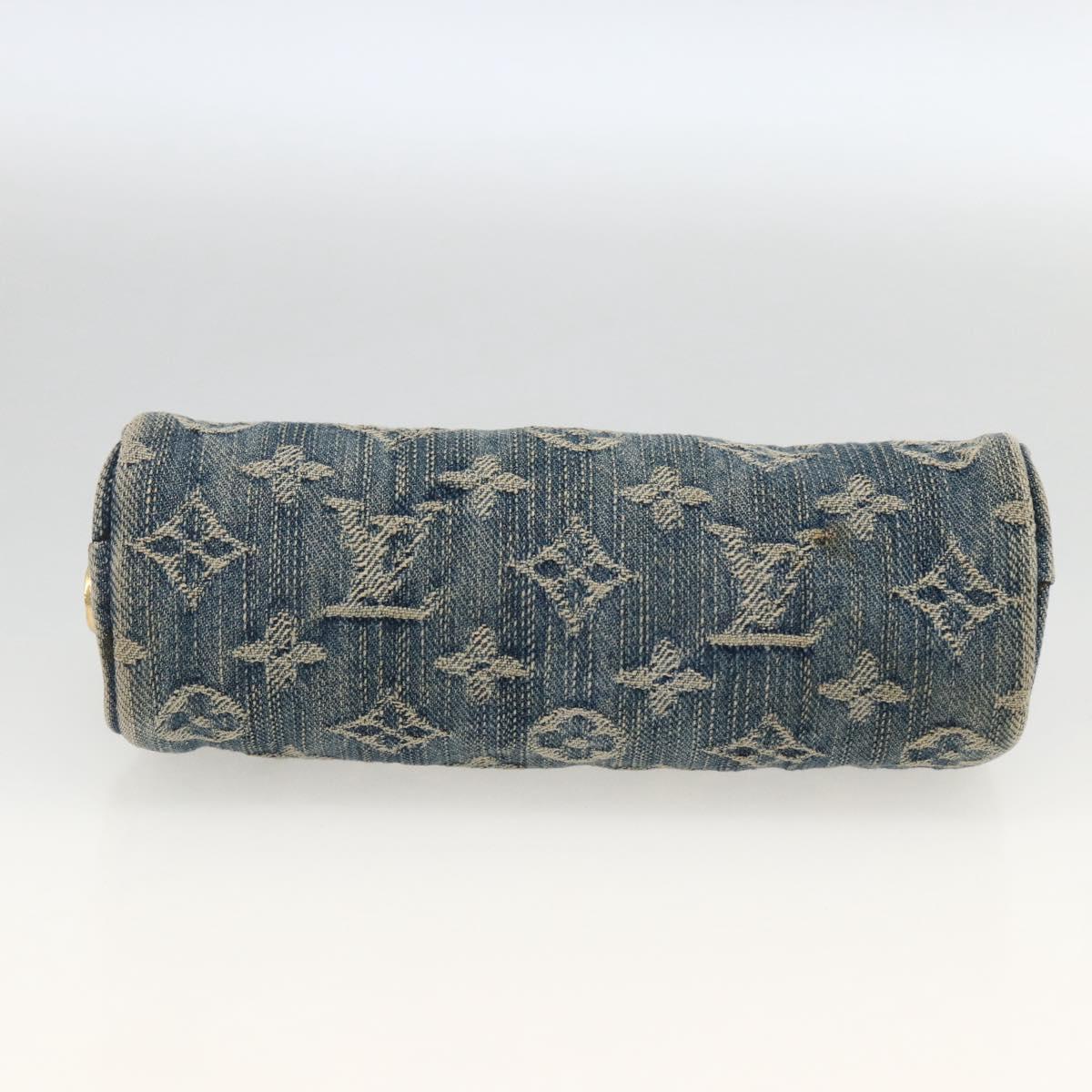 LOUIS VUITTON Denim Trousse Speedy PM Accessory Pouch M95082 Auth LNZ411A
