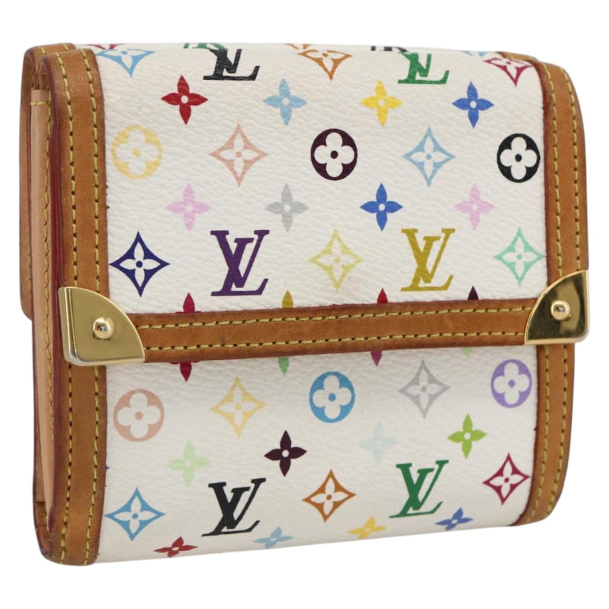LOUIS VUITTON Multicolor Porte Monnaie Billets Cartes Credit M92983 Auth LNZ413V