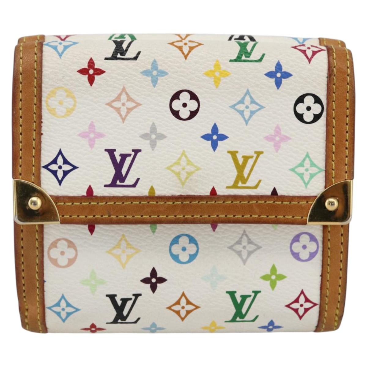 LOUIS VUITTON Multicolor Porte Monnaie Billets Cartes Credit M92983 Auth LNZ413V