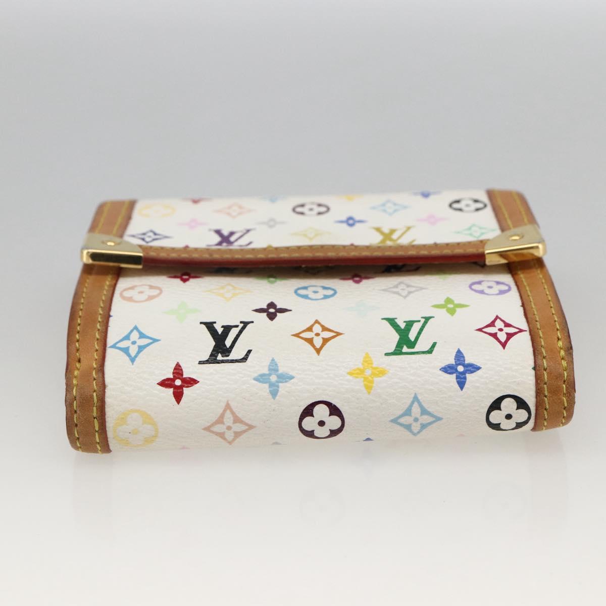 LOUIS VUITTON Multicolor Porte Monnaie Billets Cartes Credit M92983 Auth LNZ413V