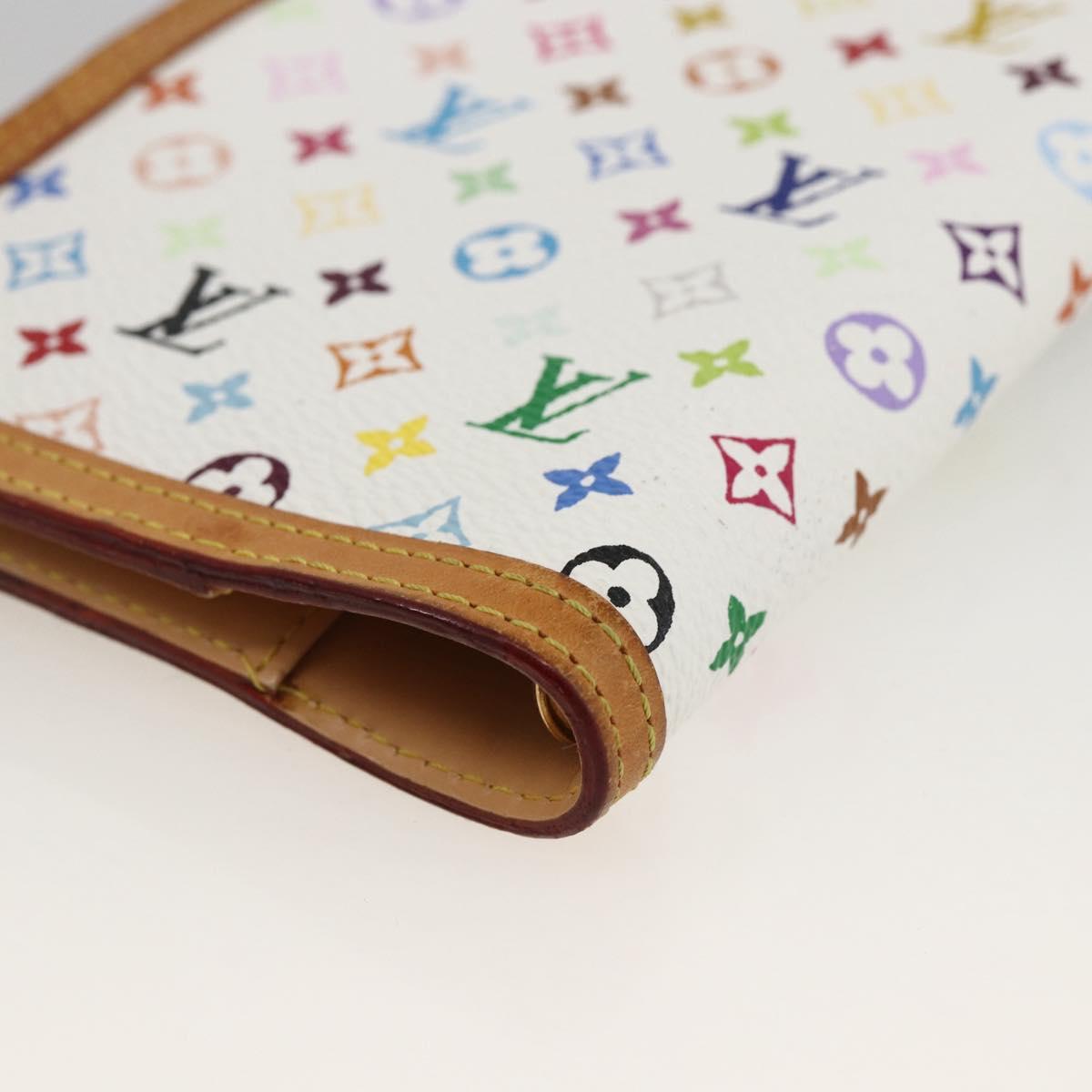 LOUIS VUITTON Multicolor Agenda PM Day Planner Cover White R21074 Auth LNZ414V