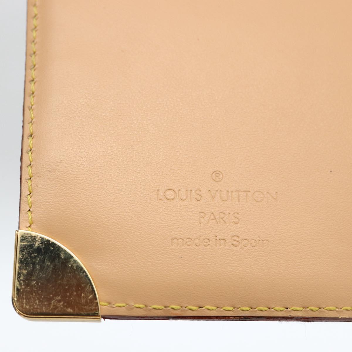 LOUIS VUITTON Multicolor Agenda PM Day Planner Cover White R21074 Auth LNZ414V