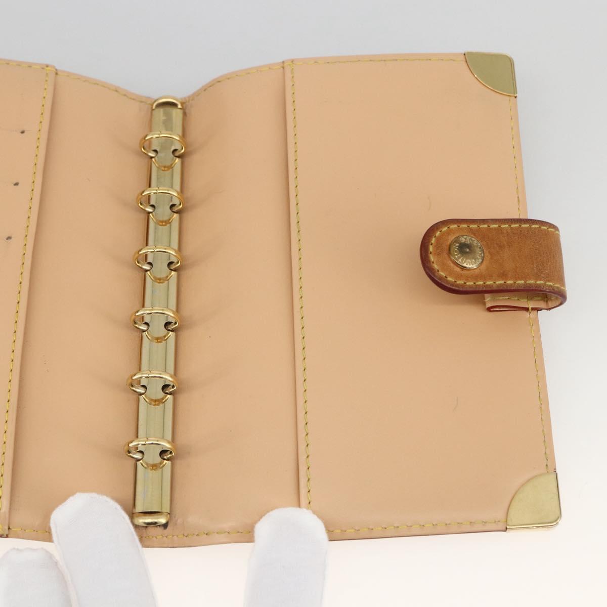 LOUIS VUITTON Multicolor Agenda PM Day Planner Cover Black R20895 Auth LNZ415V