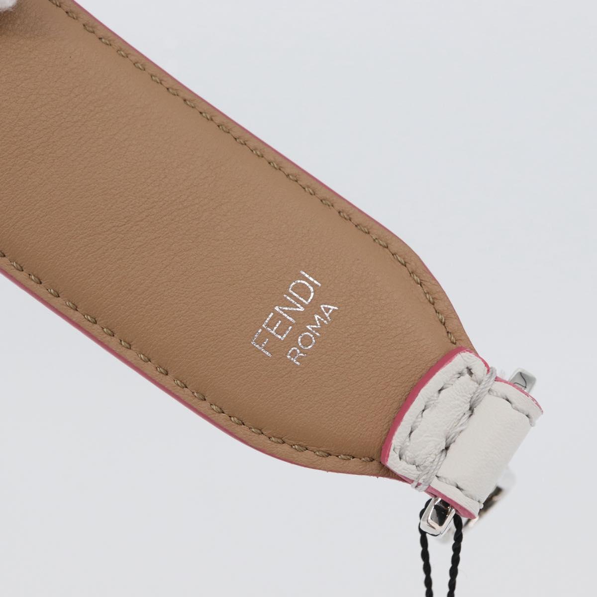 FENDI Shoulder Strap Leather Multicolor Auth LNZ424