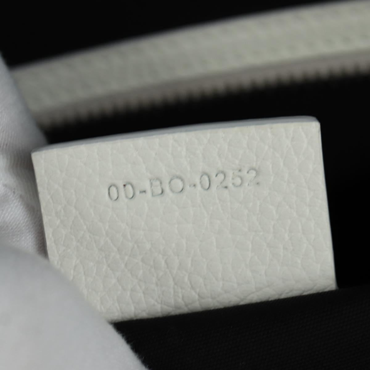 Christian Dior Trotter Canvas Boston Bag 2way White Auth LNZ433SM