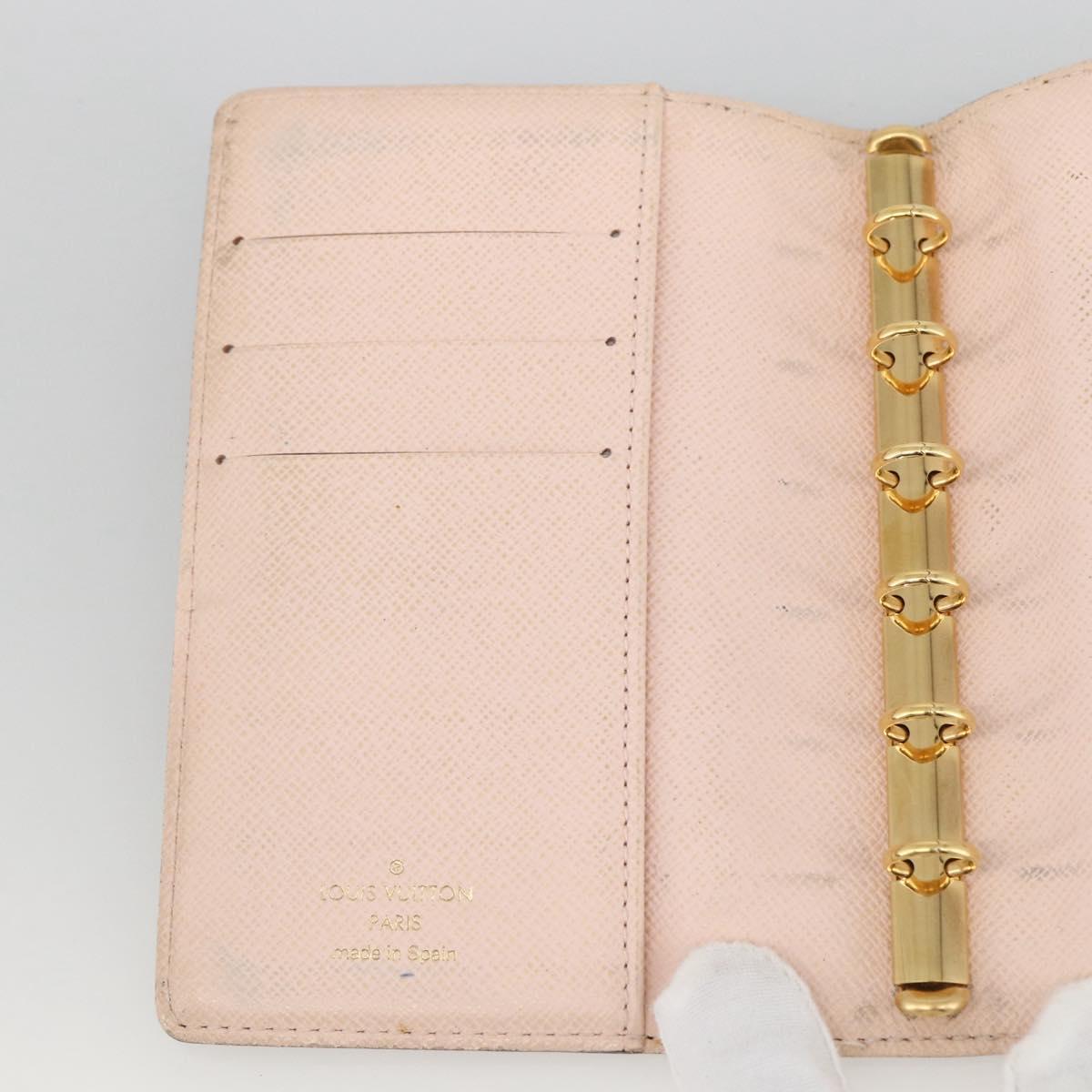 LOUIS VUITTON Monogram Agenda Koala PM Day Planner Cover Pink R21013 Auth LNZ435