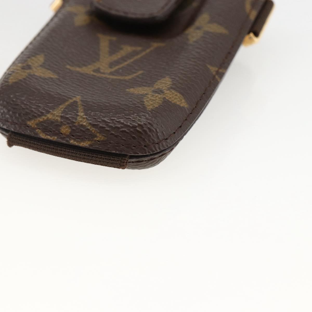 LOUIS VUITTON Etui Telephone International Cell Phone Case M63064 Auth LNZ438