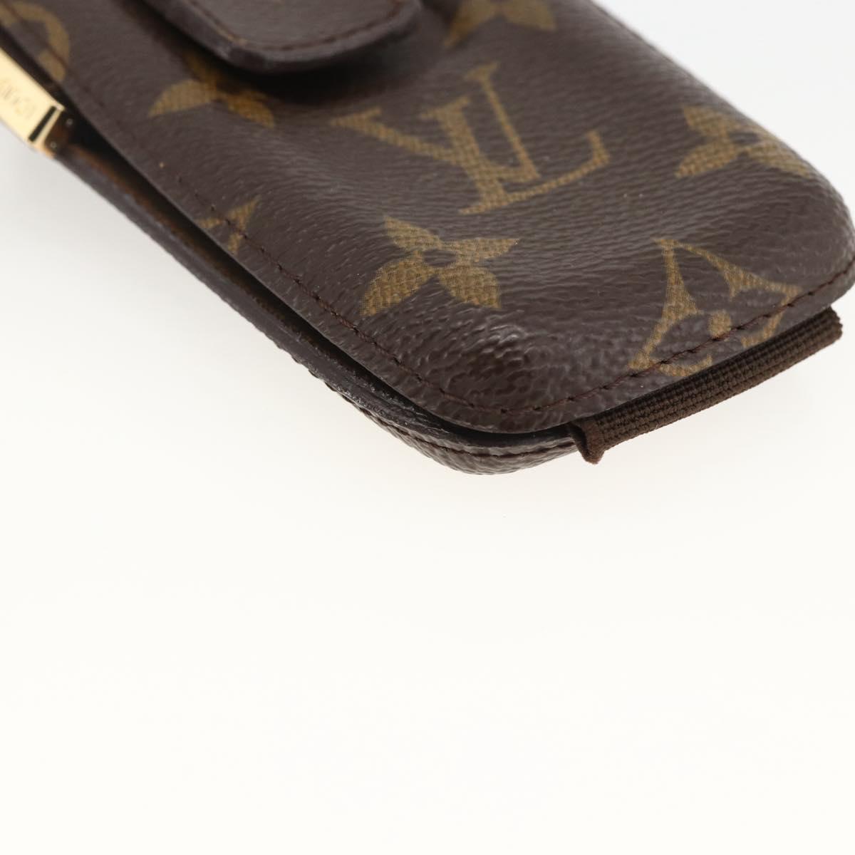 LOUIS VUITTON Etui Telephone International Cell Phone Case M63064 Auth LNZ438