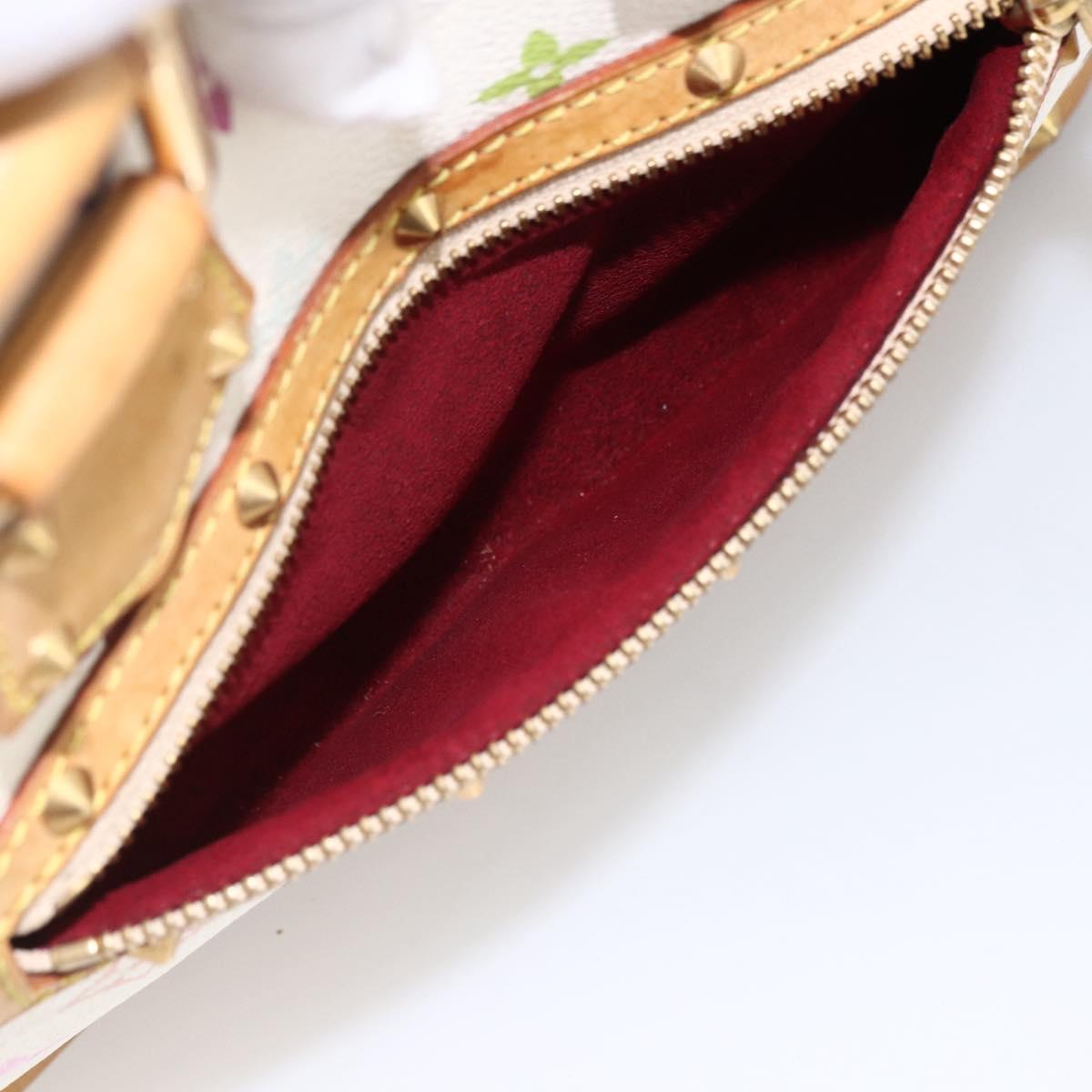 LOUIS VUITTON Monogram Multicolor Alma Hand Bag White M92647 LV Auth LNZ460