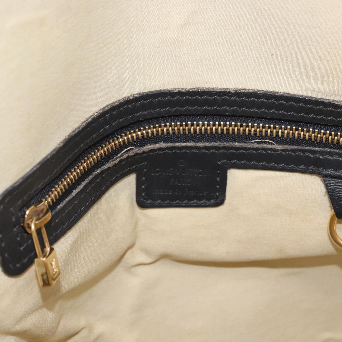LOUIS VUITTON Monogram Mini Alma Haut Hand Bag Blue M92202 LV Auth LNZ461