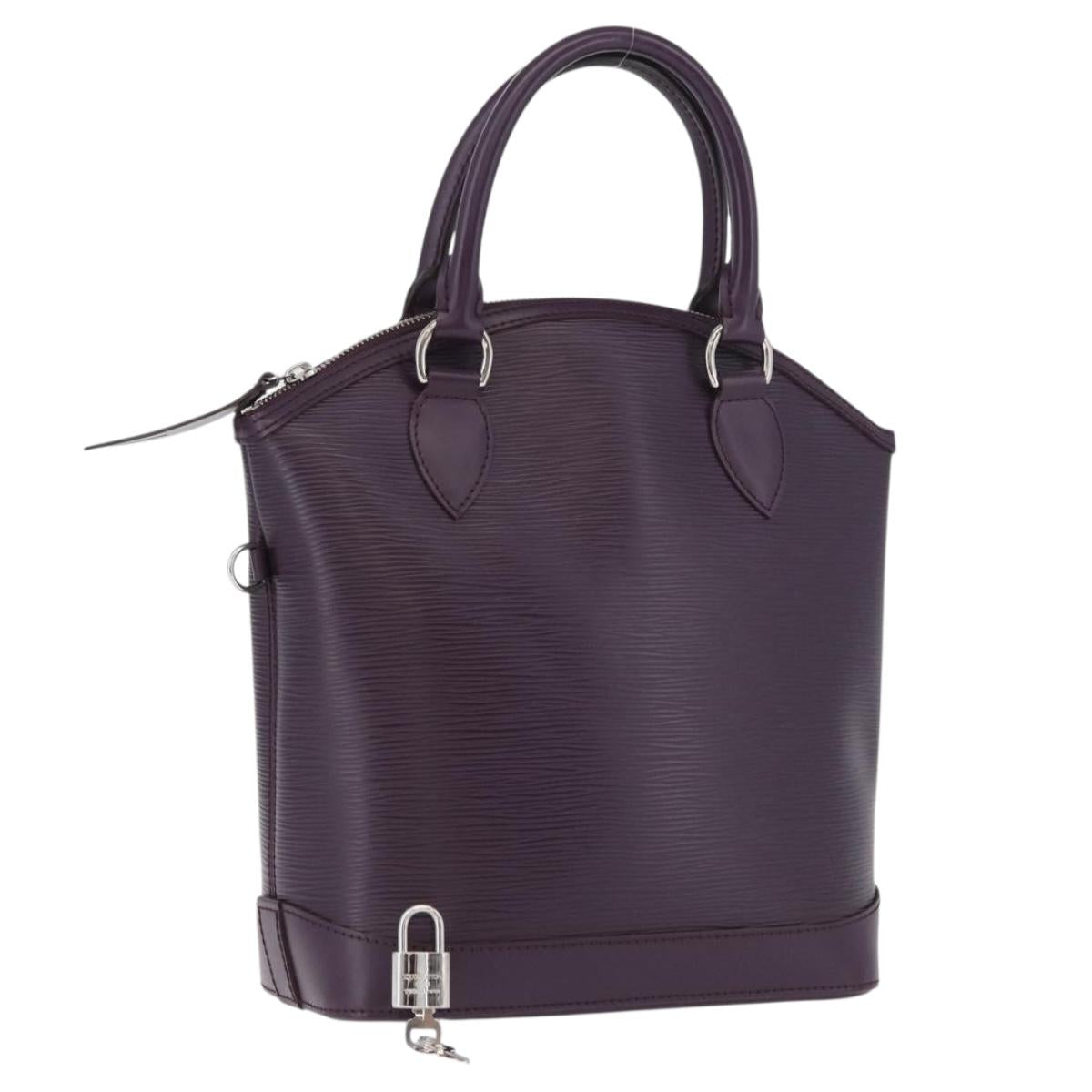 LOUIS VUITTON Epi Lockit PM Hand Bag Purple Cassis M4229K LV Auth LNZ463V