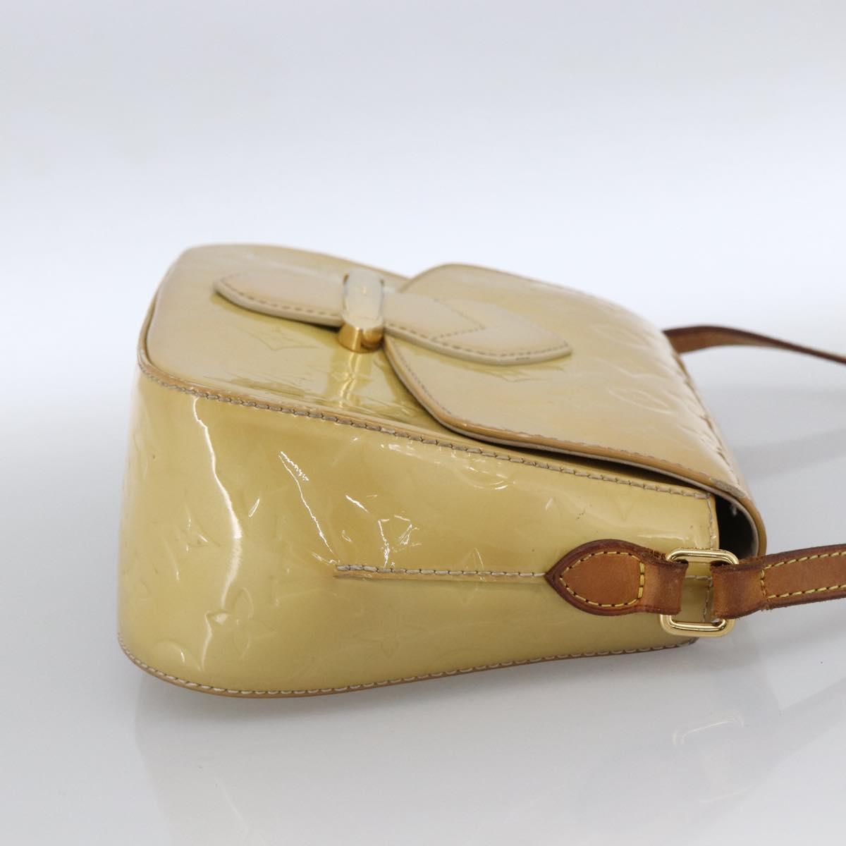 LOUIS VUITTON Monogram Vernis Bell Flower PM Bag Broncorail M91703 Auth LNZ464