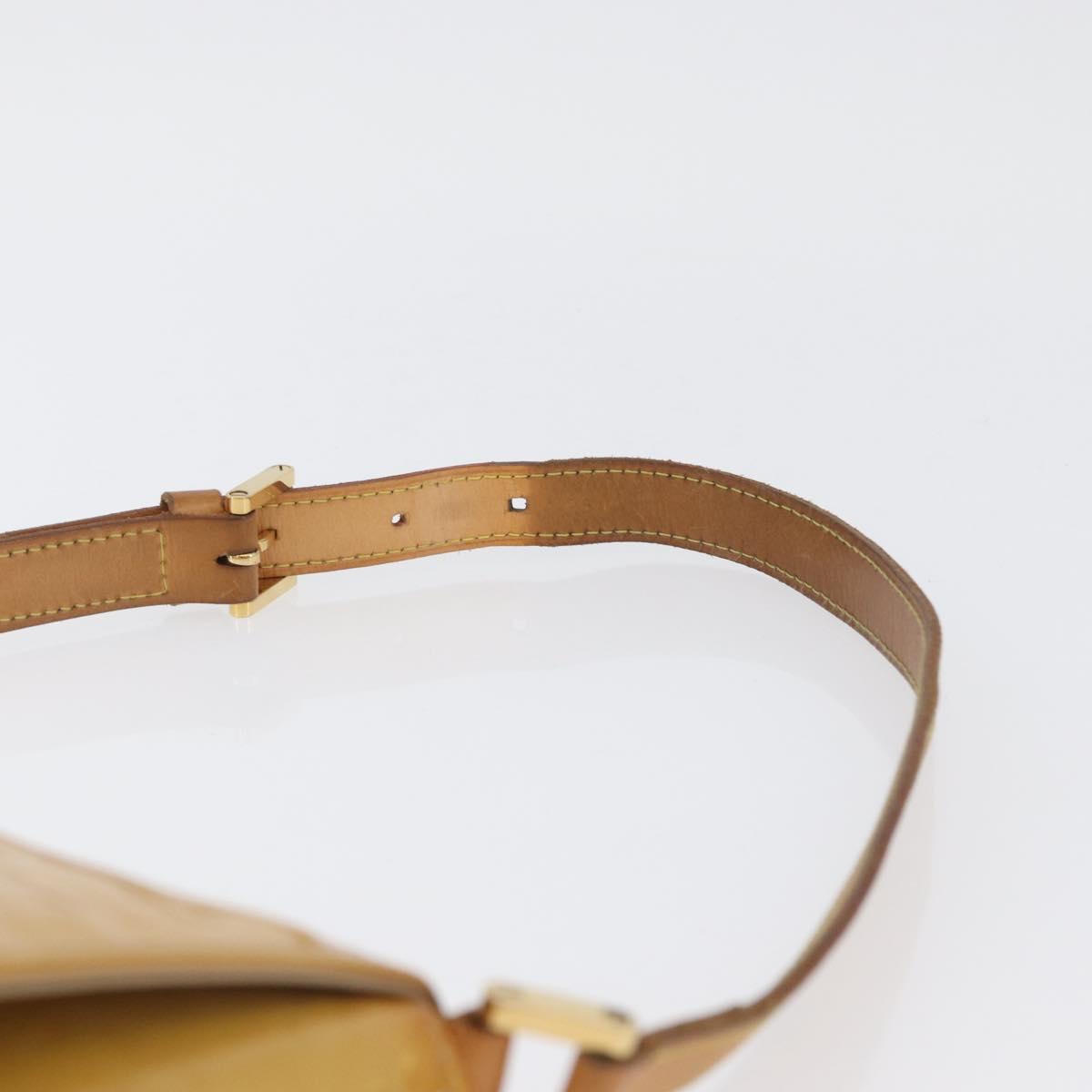 LOUIS VUITTON Monogram Vernis Thompson Street Bag Beige M91301 LV Auth LNZ465