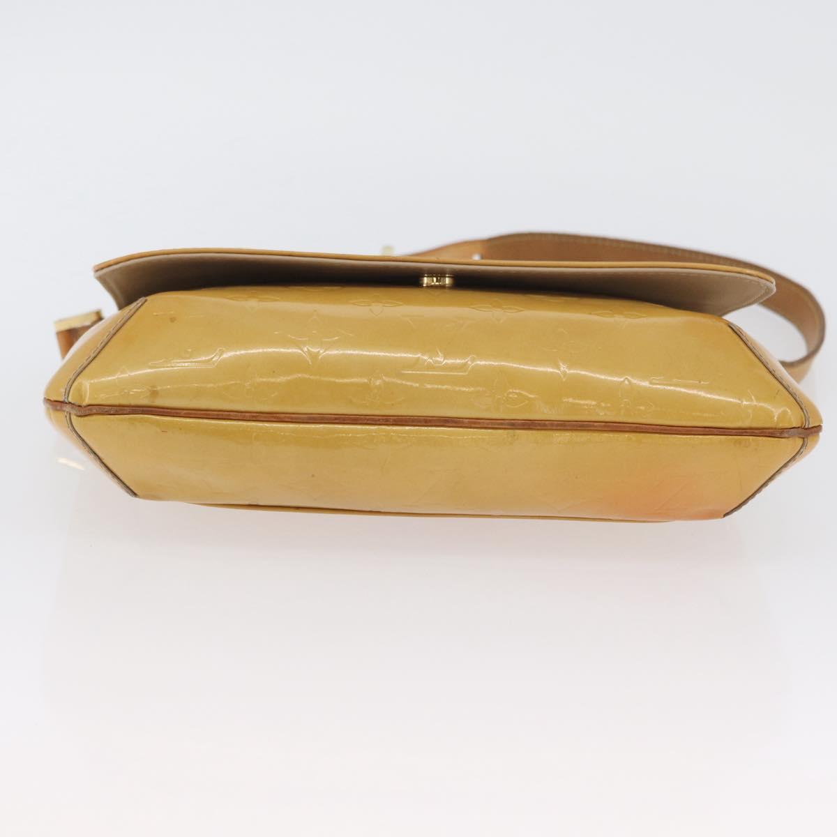 LOUIS VUITTON Monogram Vernis Thompson Street Bag Beige M91301 LV Auth LNZ465