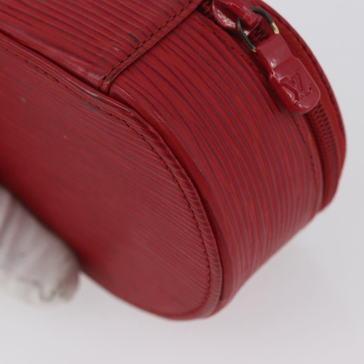 LOUIS VUITTON Epi Ecrin Bijoux 10 Jewelry Box Red M48217 LV Auth LNZ467