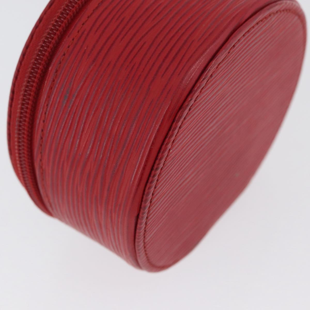 LOUIS VUITTON Epi Ecrin Bijoux 10 Jewelry Box Red M48217 LV Auth LNZ467
