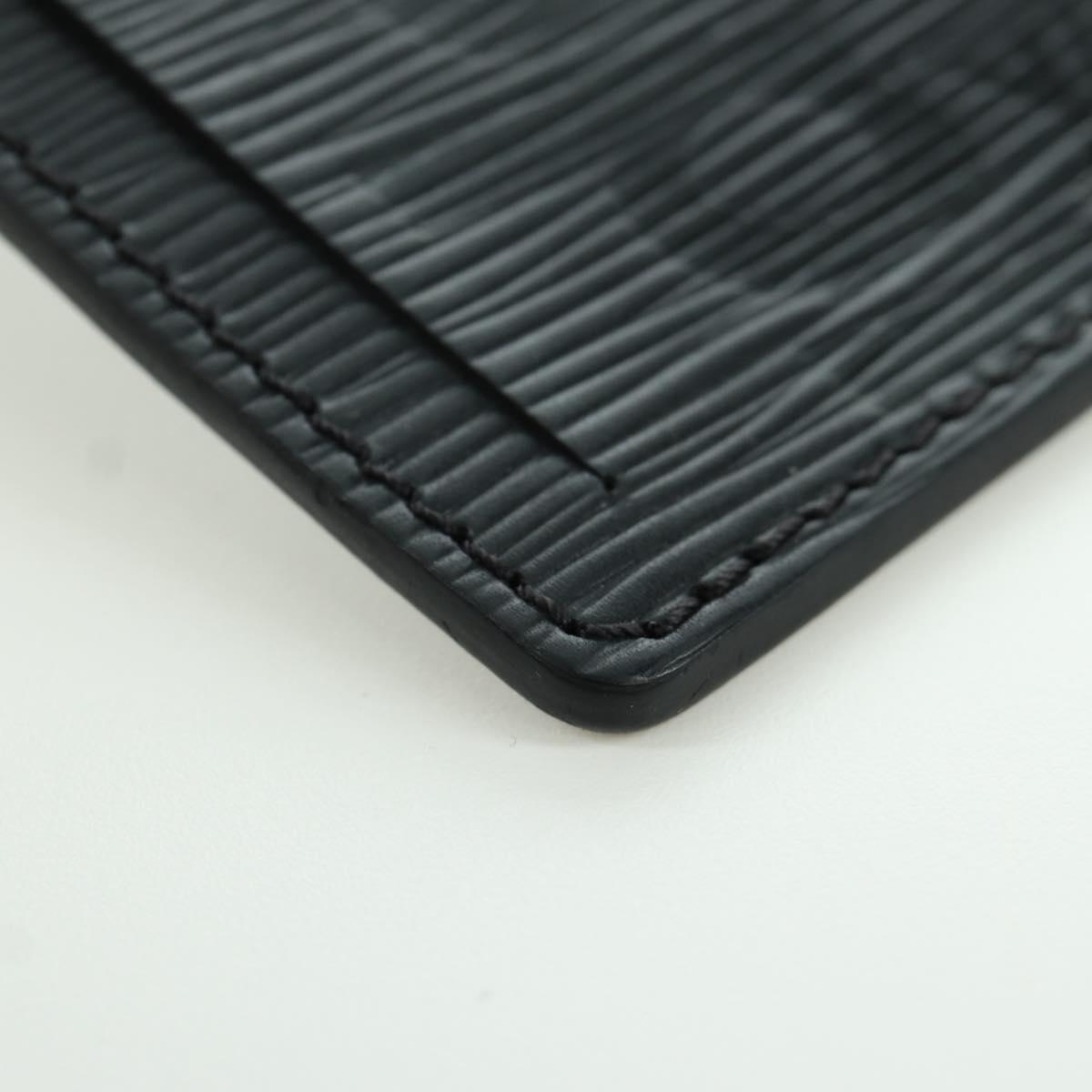 LOUIS VUITTON Epi LV × Supreme Name Tag Black M67726 LV Auth LNZ468M