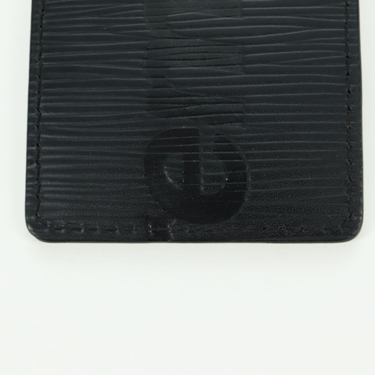 LOUIS VUITTON Epi LV × Supreme Name Tag Black M67726 LV Auth LNZ468M