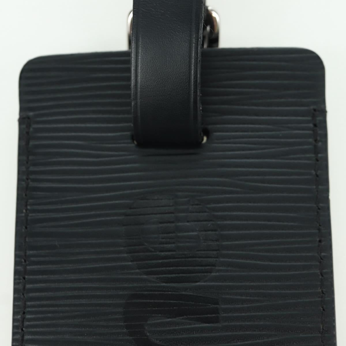LOUIS VUITTON Epi LV × Supreme Name Tag Black M67726 LV Auth LNZ468M