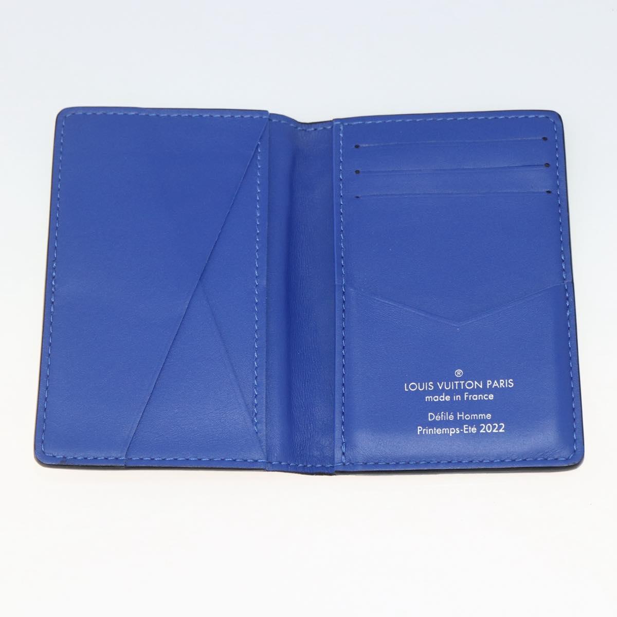 LOUIS VUITTON Taurillon Clemence Organizer Depoche NM M81258 Auth LNZ472SAM