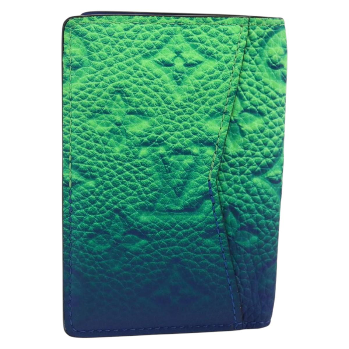 LOUIS VUITTON Taurillon Clemence Organizer Depoche NM M81258 Auth LNZ472SAM